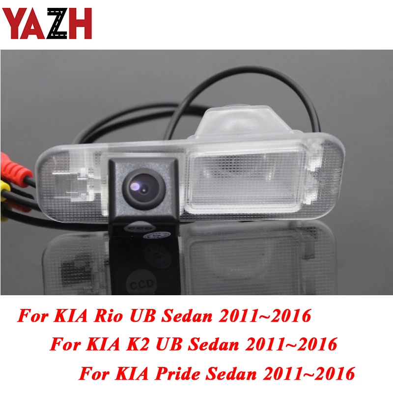 

YAZH HD CCD Rearview Parking Rear View Camera For KIA Pride Sedan Rio K2 2011 Car Reverse Backup Cam Waterproof Night Vision