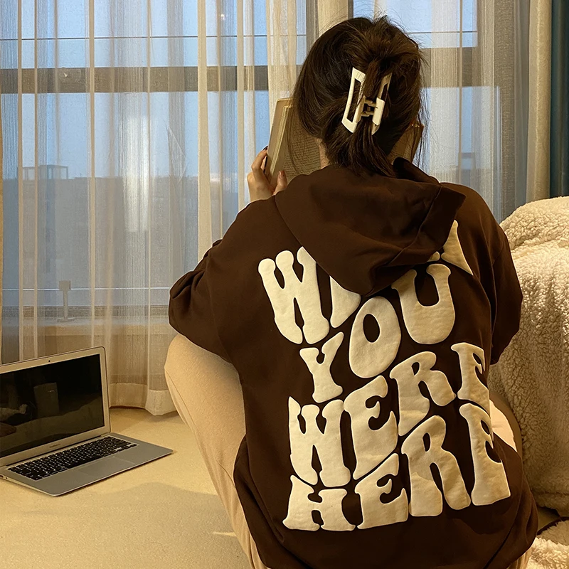 Винтажная коричневая толстовка на молнии с изображением граффити y2k в стиле