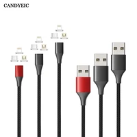 candyeic quick charge 3 0 4 0 micro usb magnetic cable for iphone samsung xiaomi redmi vivo oppo huawei honor sony lg usb cable