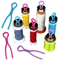 50pc plastic bobbin clips thread spool clamp needlework storage holder organizer diy apparel crafts sewing auxiliary accessories