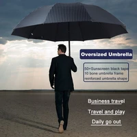 mens big umbrella folding male large size 120cm brand folding for rain corporation uv windproof quality men parasol umbrellas
