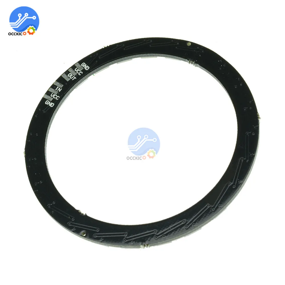WS2812B модуль полосы 24 бит X WS2812 5050 RGB светодиодная кольцесветильник лампа с