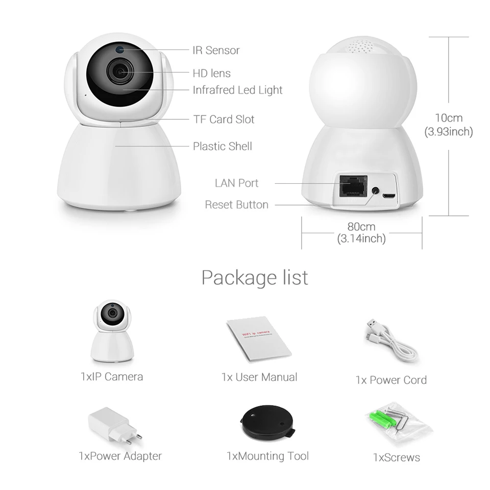 1080P облачная Беспроводная ip-камера 360 градусов домашняя панорамная камера ночного видения умная камера Wifi Домашняя безопасность CCTV сеть