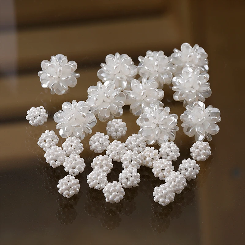 Миниатюрный жемчужный шар материал для сережек гвоздиков сделай сам аксессуары