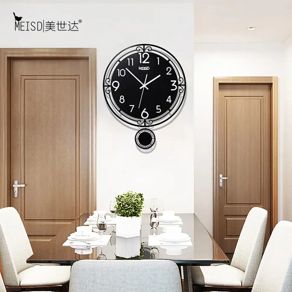 MEISD качественные бесшумные большие настенные часы акриловые Висячие в
