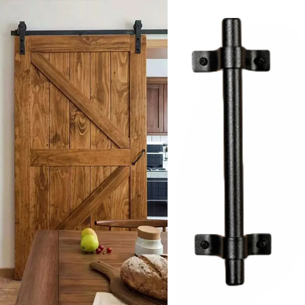 

Easy Install Garages Closets Furniture For Sliding Gate Carbon Steel With Screw Barn Door Handle Home Heavy Duty Hardware