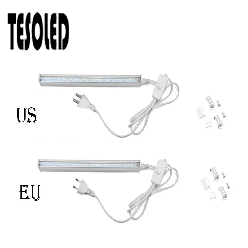 Полный спектр Led Grow Light T5 Tube 85 265V 30 см 15SMD 5733 штепсельная Вилка для роста растений