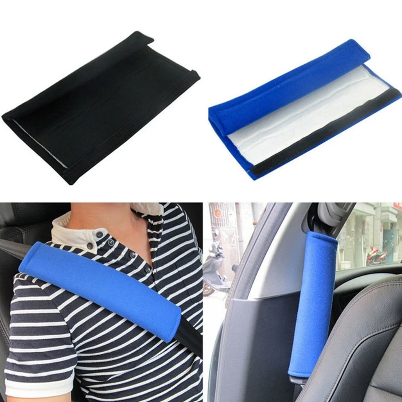

2 Pcs/Set Child Car Seatbelt Plush Cover Seat Belt Shoulder Strap Protective 40JC