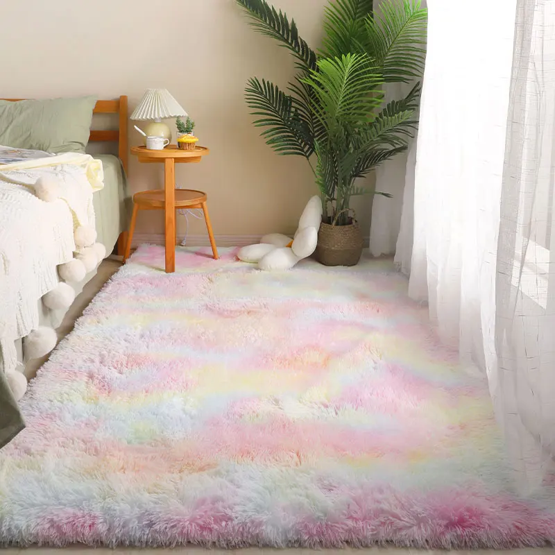 

Супер мягкий ворсовый ковер пушистые ковры для спальни, современные домашние пушистые плюшевые коврики для гостиной, детские напольные коврики, коврик