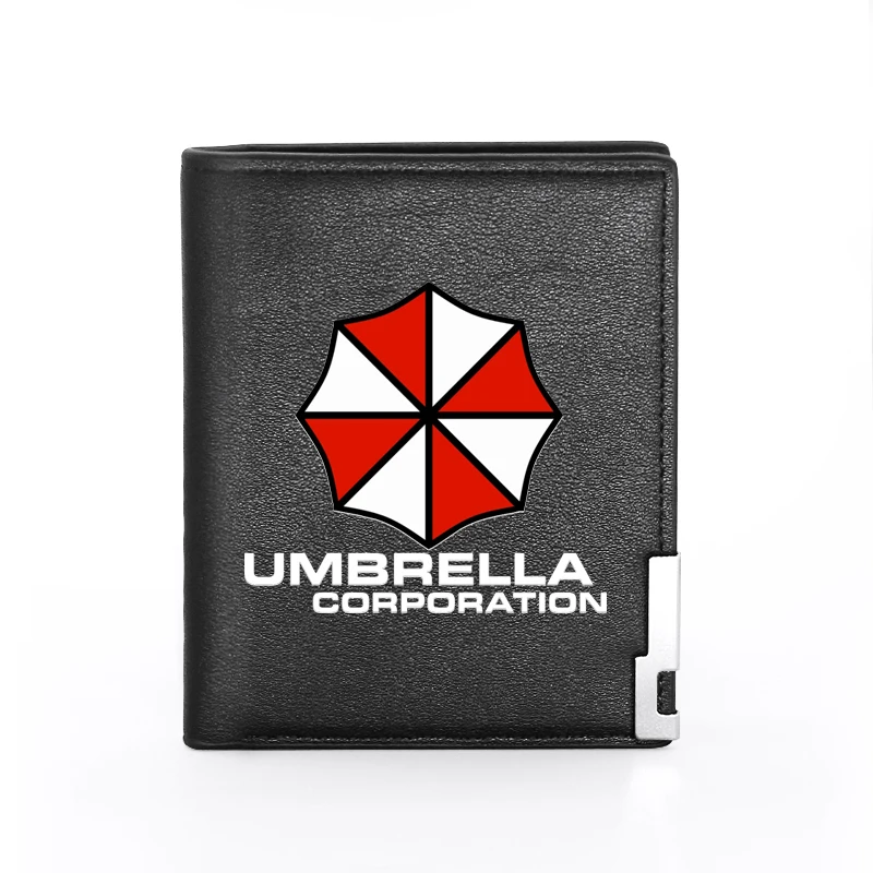 Новинка 2022 модный кожаный кошелек с тематическим принтом Umbrella Corporation для мужчин и