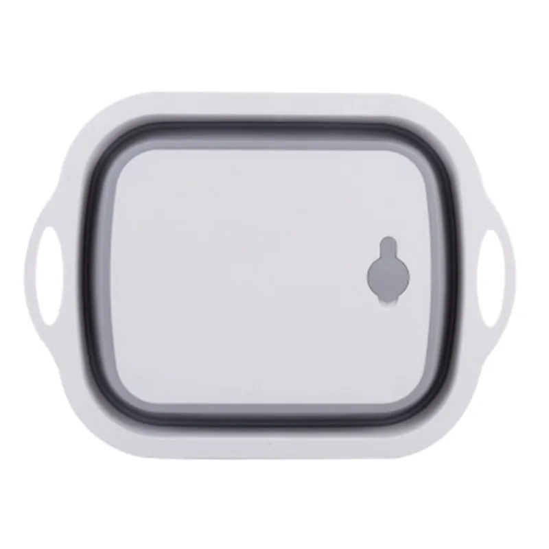 

Silicone Cutting Board Chopping Board Folding Cutting Board Drainage Basin Wash Basin Kitchen Glue Board Cutting Board