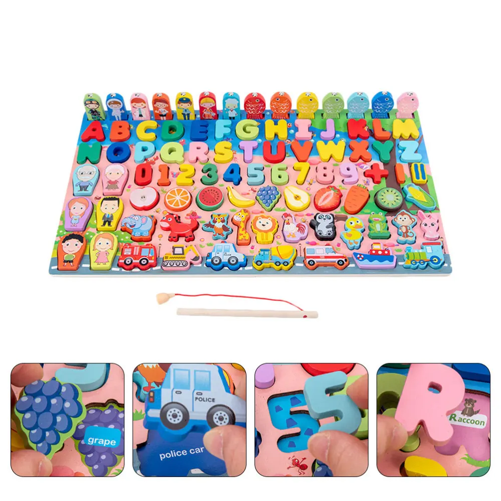 

1 Set Brain Development Toys Logarithmic Board Plaything Children's Fishing