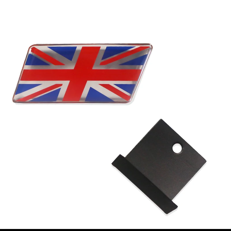 Red Blue Union Jack Значок эмблема флага iJDM с l-образным монтажным кронштейном подходит для передней решетки автомобиля для MINI COOPER F55 F56 R55 R56 R60 R61 передняя решетка - Название цвета: Red Blue Union Jack