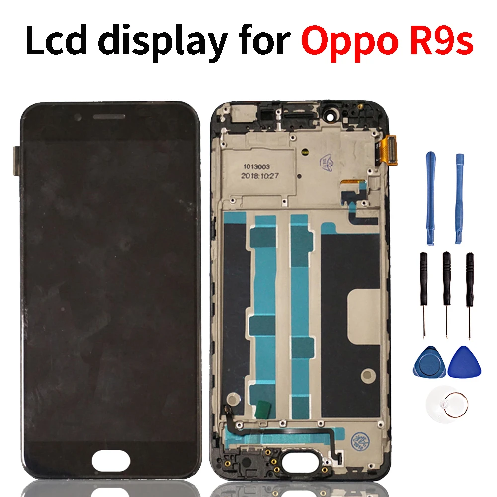 5 &quotкачественный ЖК дисплей для Oppo R9S экран панель дигитайзер R9ST R9SM