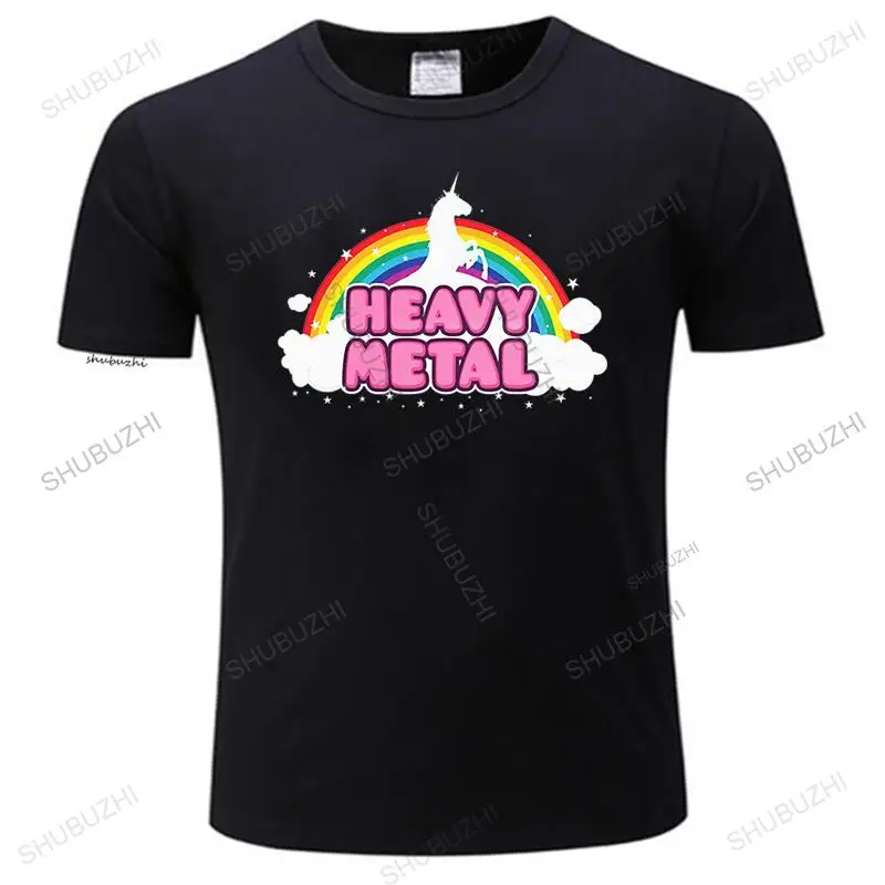 

DEATH METAL Funny Unicorn Rainbow Mosh Parody Men cool Tshirt Go To Hell Interesting Design Cartoon Printed New T-Shirt Boy