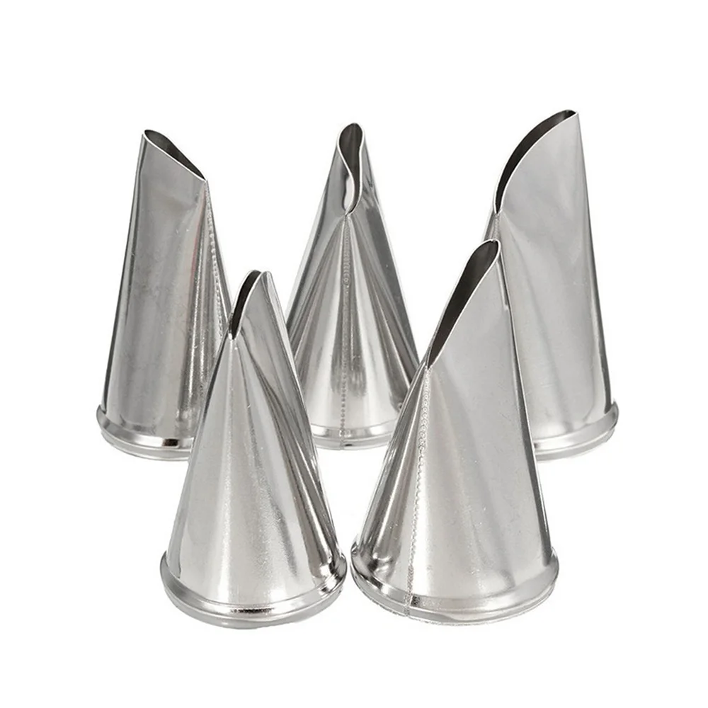 Новинка 5 шт. Роза лепесток металлические насадки для сливок декорирования торта