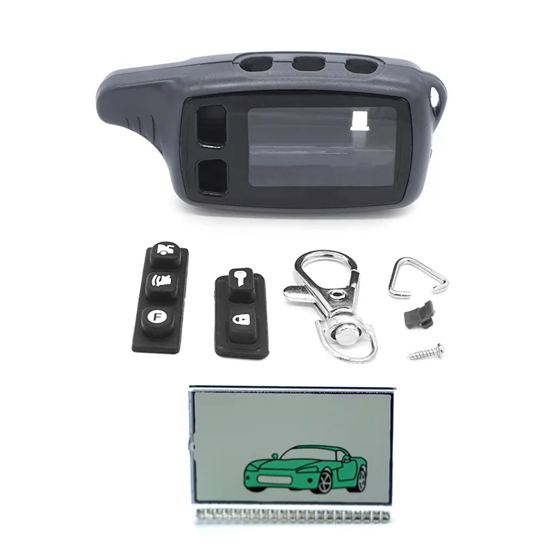 Tw9010 чехол Брелок для ключей + TW9010 ЖК дисплей Tomahawk 9010 2 сторонний автомобильный