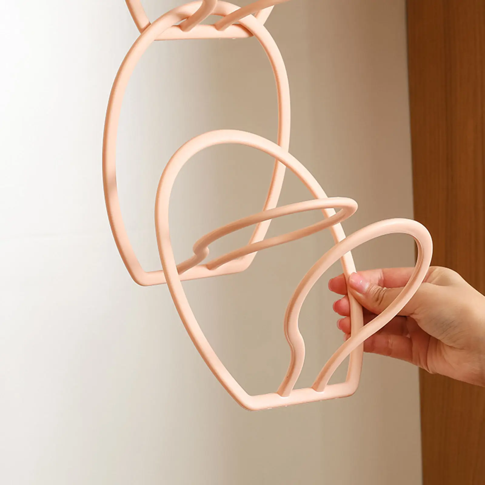

6 Rings Hat Racks Adjustable Round Modular Storage Holder Hanger Organizer for Hanging Closet Bathroom Bedroom Over Door