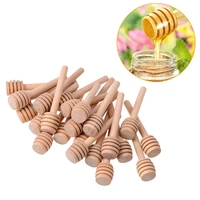 24pcs honey mixing wood stick molasses melted chocolate dippers honey stirring rod wedding party favors