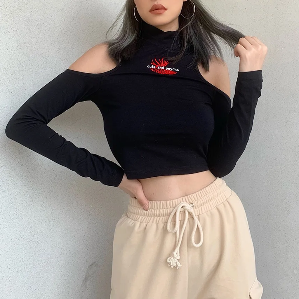 Женские рубашки с длинным рукавом новинка 2019 Дамский джемпер пуловер топы черная