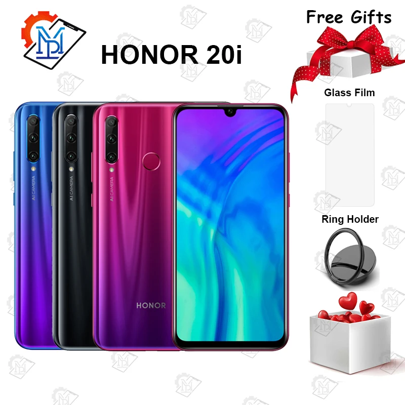 Оригинальный Honor 20i мобильный телефон 6 21 &quot6 ГБ ОЗУ 64/128 Гб ПЗУ Kirin 710 Восьмиядерный