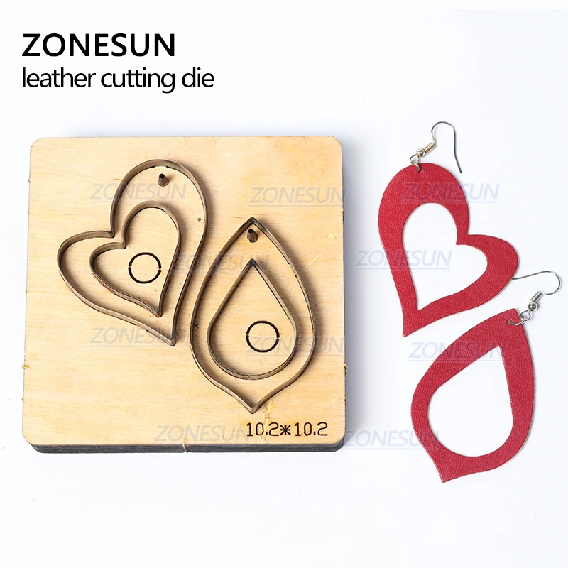 ZONESUN T3 DIY Custom Cutter кожаные серьги для высечки кожаных сережек стальных