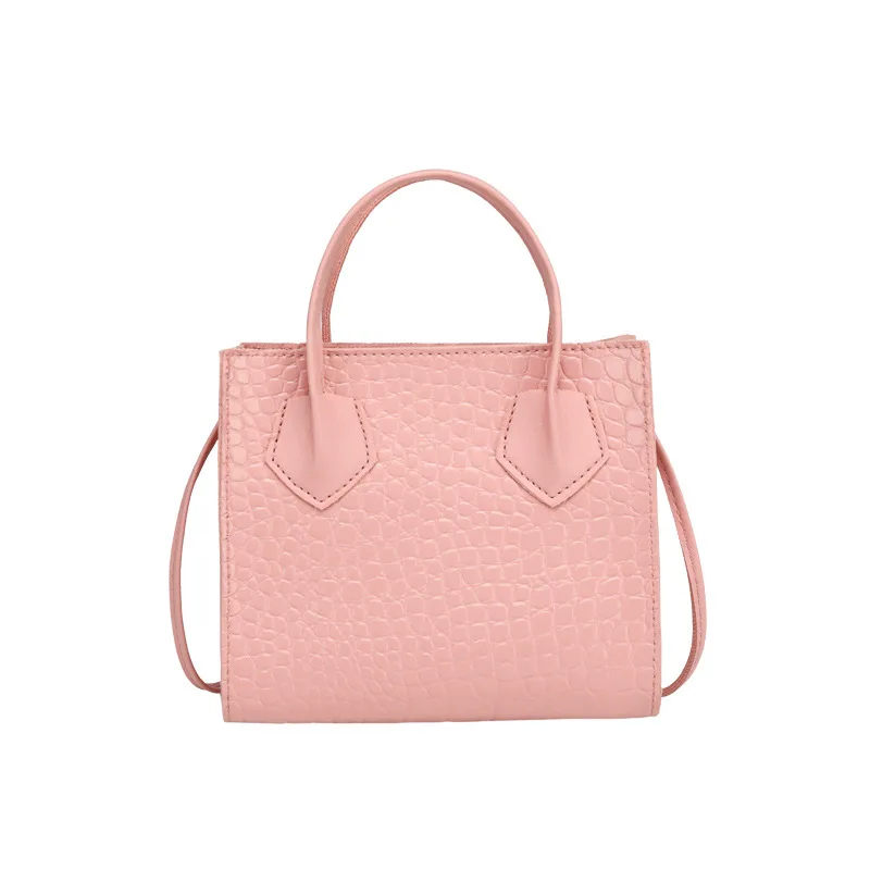 

Small Crocodile Pattern Solid PU Leather Shoulder Bags Women Summer Ladies Handbags Fashion Classic Simple Flap Bag Vintage Chic
