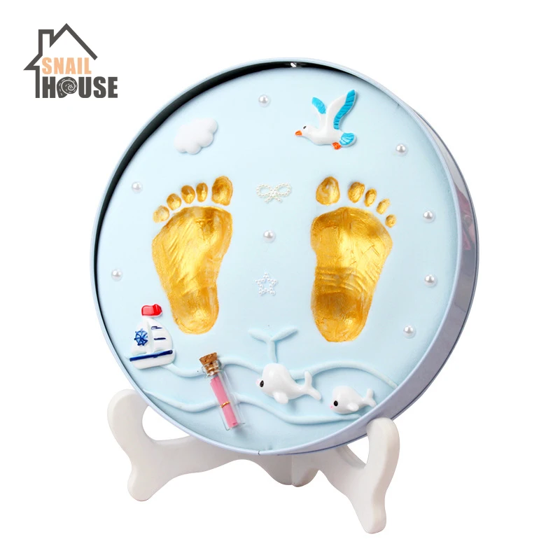 Snailhouse Baby Hand Print Footprint Imprint Kit Foot Print Mud Baby Souvenirs Baby Hand & Foot Mold Hundred Days Souvenir Gifts