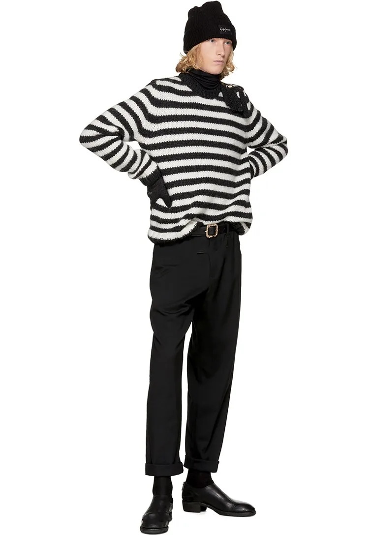 Men's casual pants black youth new fashion trend men | Мужская одежда