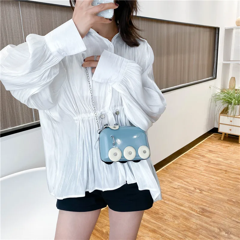 

Bags for women 2020 fashion cute designer leather mini suitcase crossbody bag white Korean style luxury shoulder messenger bag