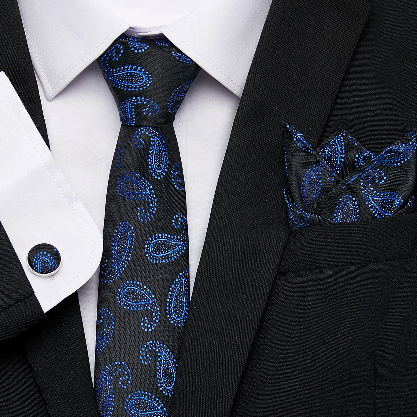 Отличное качество, много цветов, красивый роскошный галстук ручной работы 7,5 см, набор запонок, галстук, официальная одежда для офиса