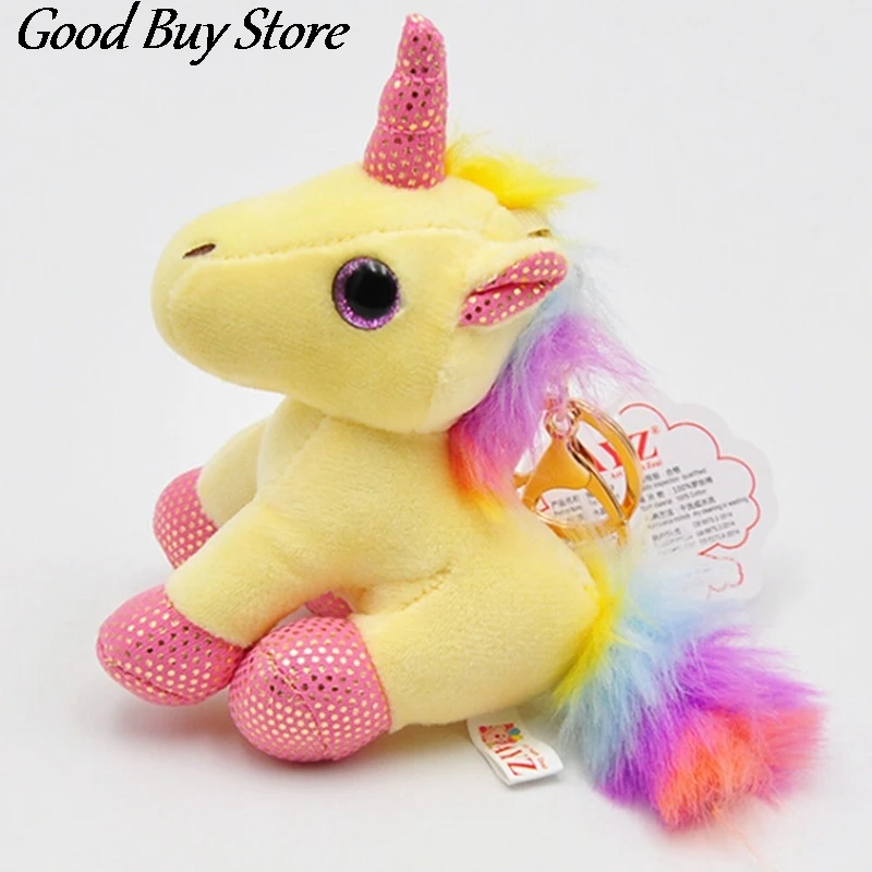 

Key Bag Hanging Dolls Stuffed Animal Toys Unicorn Kawaii Doll Children Kids Birthday Gift Plush Keychains Cartoon Keyrings Toys