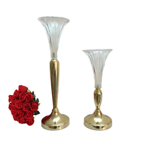 Роскошный девять стеклянных votive Hurricane crystal candelabra труба Свадебная ваза для