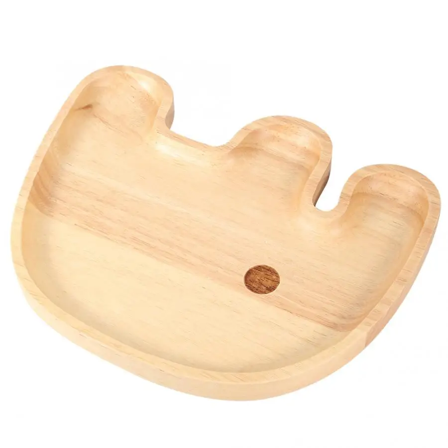 Деревянный поднос для сервировки деревянная детская тарелка разделенная