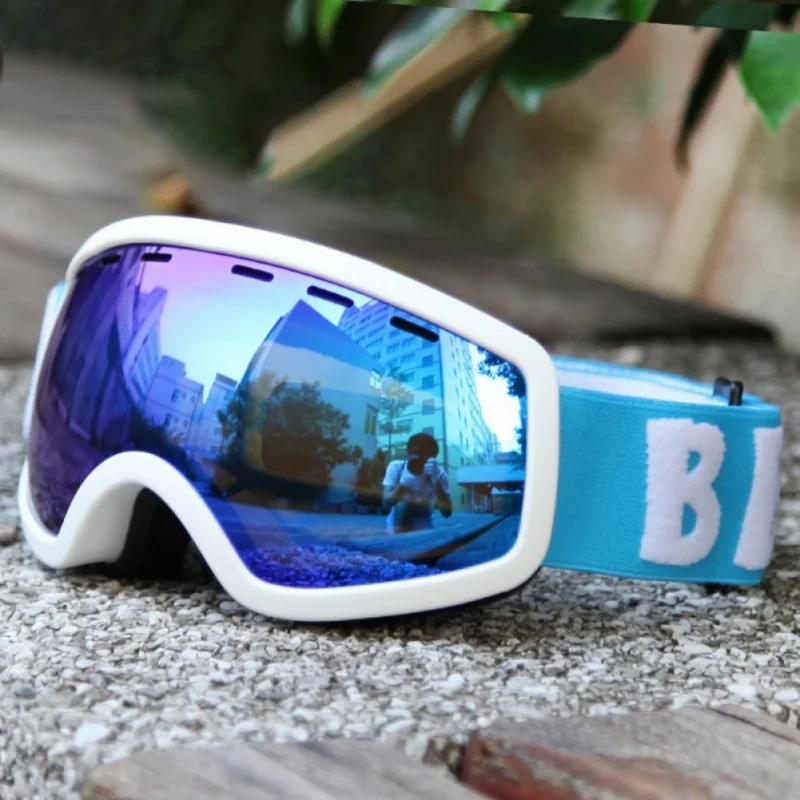 

Kid Ski Goggles Double Layers UV400 Anti-fog For Children UV400 Anti-fog Glasses Skiing Snowboard Child Goggles