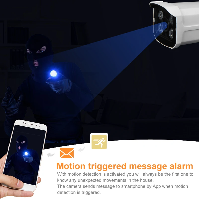 ZSVEDIO камера наблюдения ip внутренняя POE Водонепроницаемая безопасность onvif