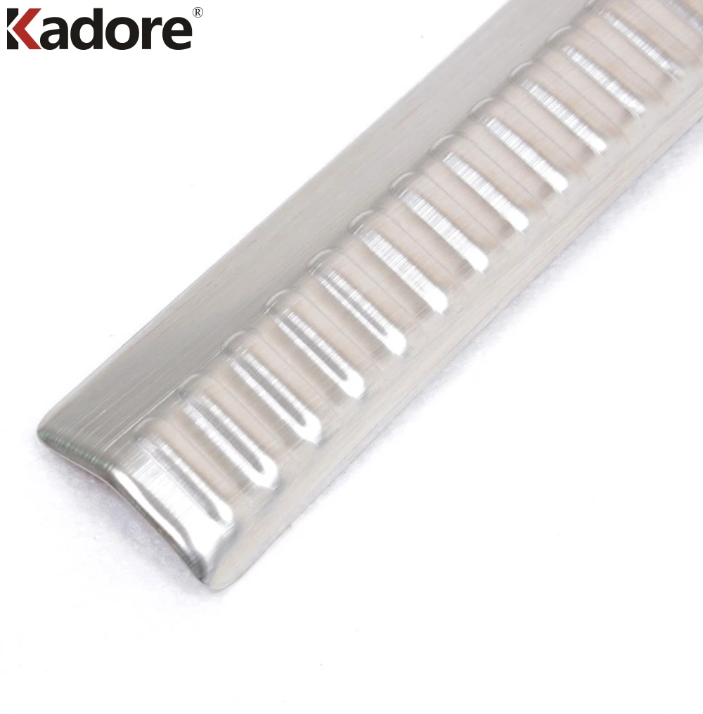 Внутренняя защитная накладка на бампер из нержавеющей стали для Skoda Octavia 2014 2015 2016