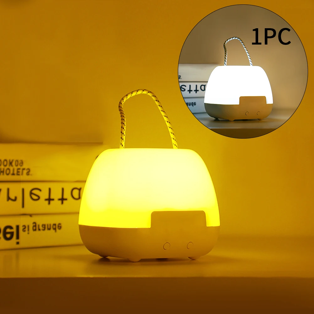 

Bedside Table Night Light Multifunction With Handle Home USB Rechargeable Dimmable Led Modern Portable Bedroom For Kids Room