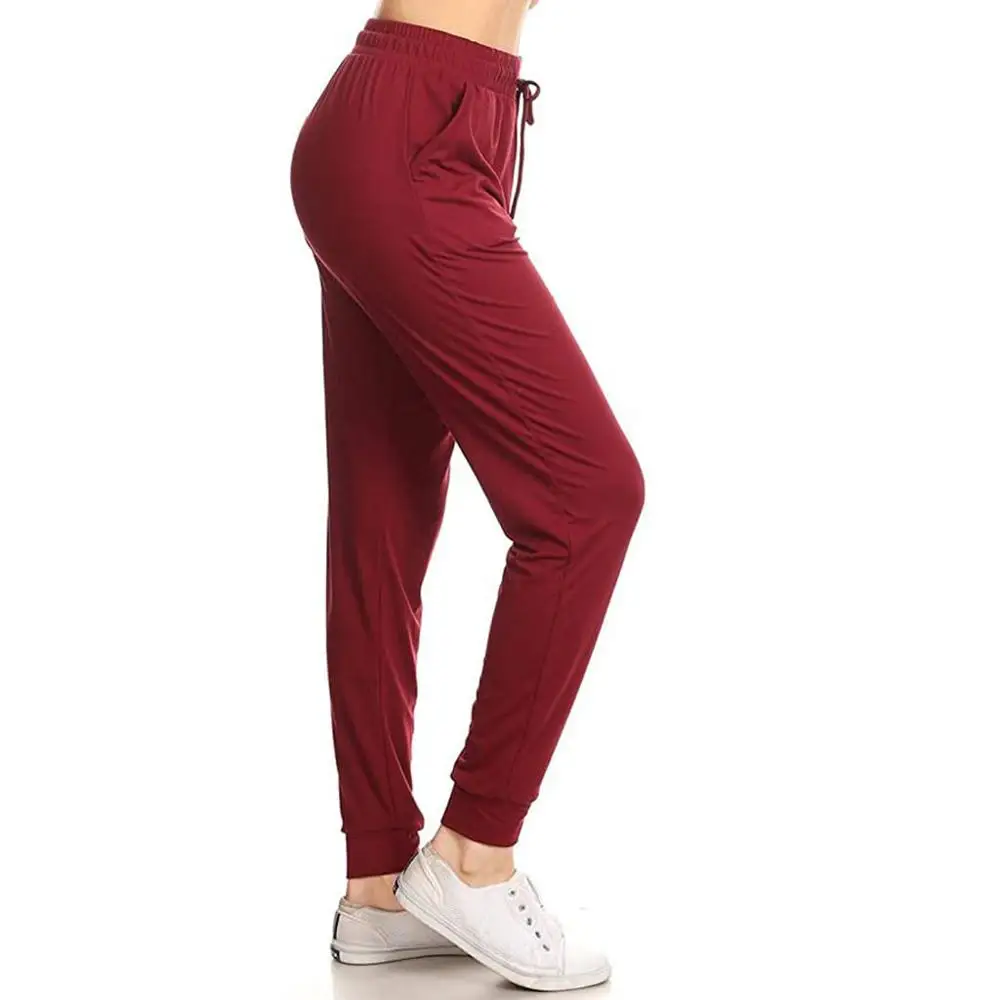 Женская эластичная однотонная Спортивная одежда для бега спортивные штаны с