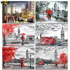 Алмазная живопись с квадратнымикруглыми стразами TZ69, картина для вышивки влюбленных из лондонской серии стразы, мозаика для вышивки крестиком, декоративный подарок