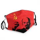 Маска против пыли в виде Владимира Ленина, многоразовая, СССР, СССР, Россия, коммунизм, марксизм, социализм, маска для лица, респиратор, Приглушает рот