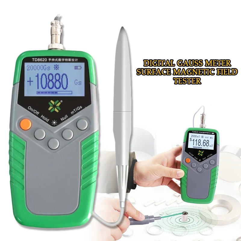 Цифровой Измеритель Гаусса тестер поверхностного магнитного поля магнитный