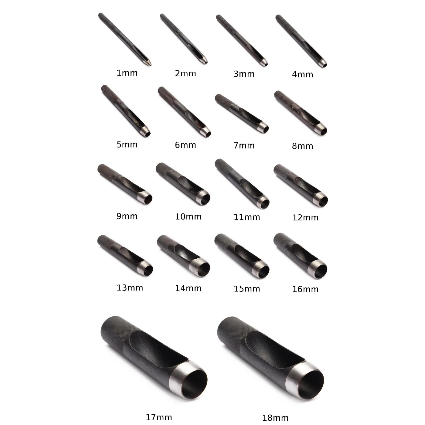 1mm – 18mm Sharp Hollow Hole Round Punch Tool Set Leather Fabric Plastic Paper | Дом и сад