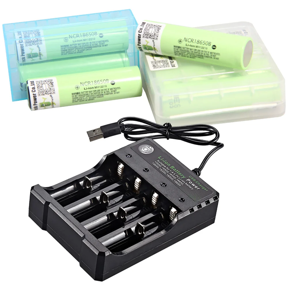 18650 Аккумулятор Li-Ion батареи перезаряжаемые ncr18650b 3400mah 3 7 V литий-ионный