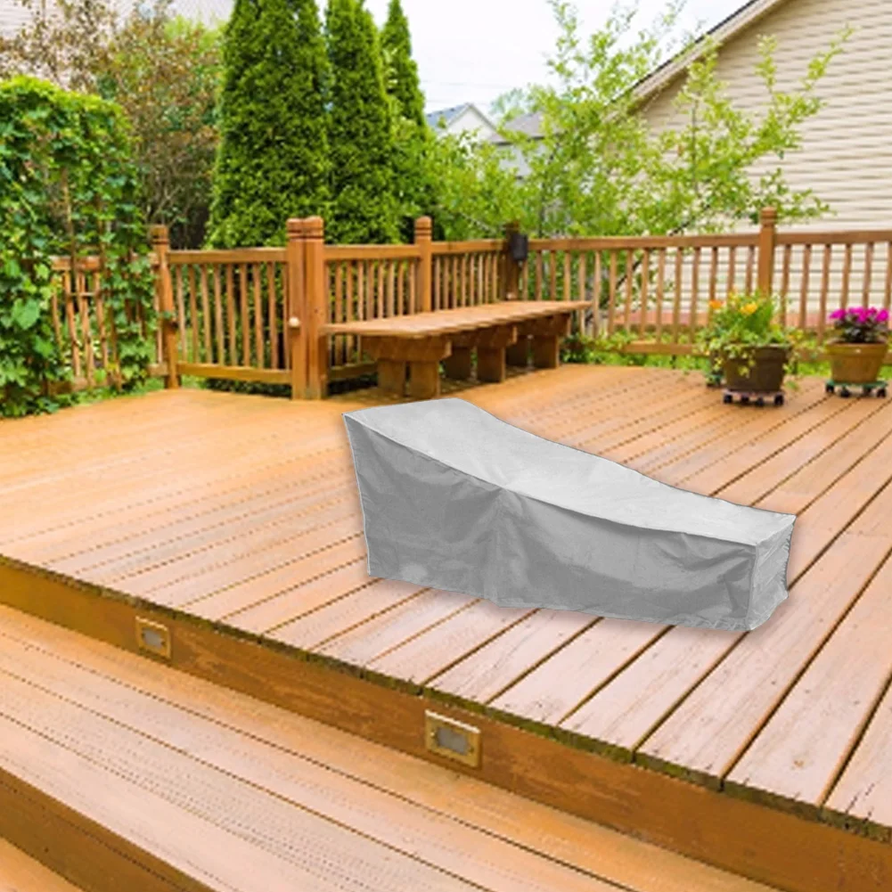 

Waterproof Patio Chaise Lounge Cover Durable Outdoor Lounge Chair Cover Durable Anti-aging Sunscreen wonderful