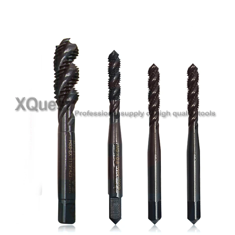 High Quality HSS-EX Right Hand Metric Screw Spiral flute tap m2 m2.5 m3 m4 m5 m6 m8 m10 m12 m14 m16 m18 m20 Machine Thread taps |