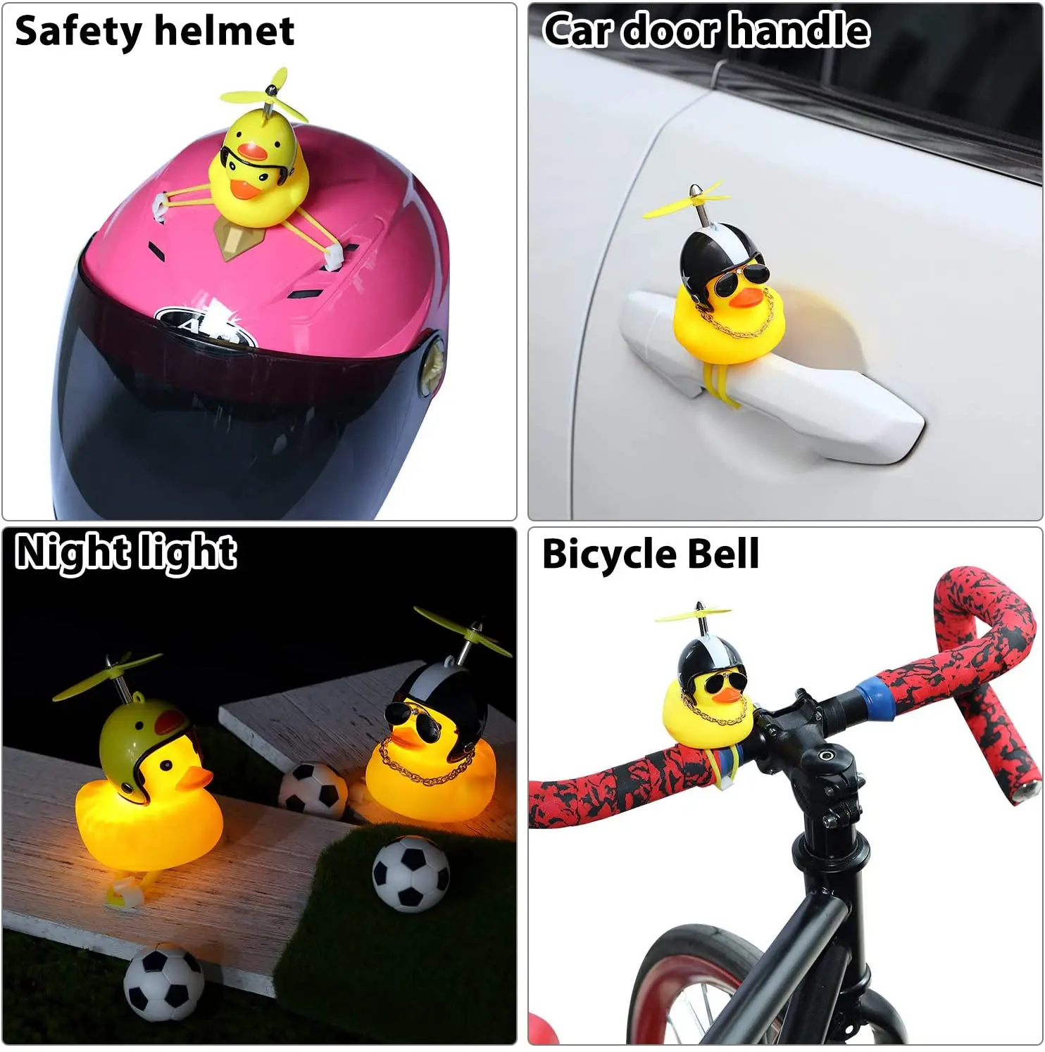 Желтая маленькая велосипедная утка велосипедный звонок светящийся/обычная Дак