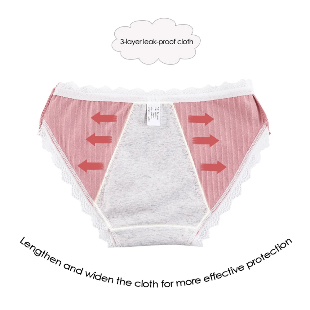 Непромокаемые Трусы из хлопка герметичные менструальные физиологические