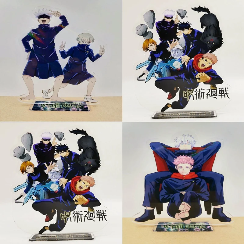 

Anime Jujutsu Kaisen Acrylic Stand Figure Gojou Itadori Fushiguro Kugisaki Model Action Desktop Decoration Standing Cosplay Gift