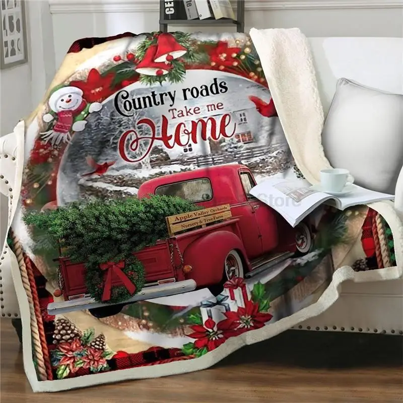 

Weihnachten muster Decke weichen flanell decken decke Bettdecke Warmen Schlaf Quilt abdeckung Short von Ermutigen und Liebe Gesc